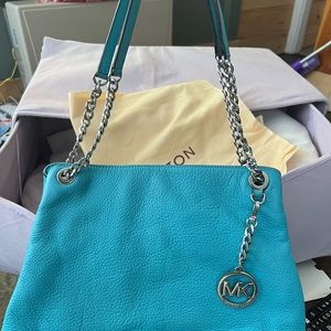 Michael Kors turquoise shoulder bag